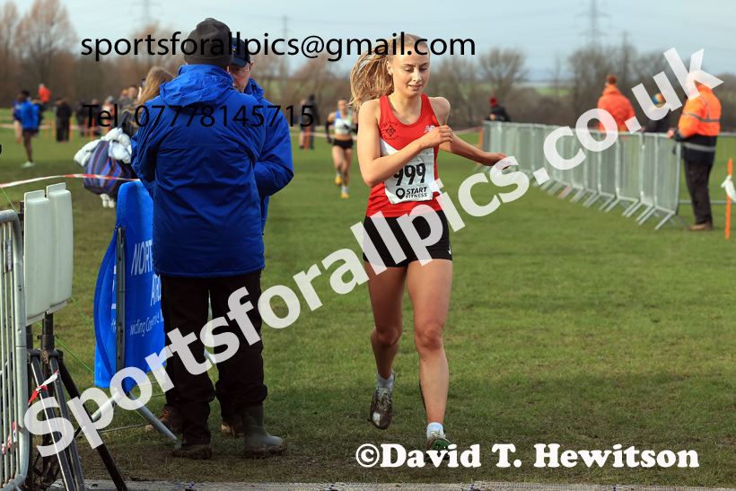 Junior Womens 2026 Northern Cross Country Champs., Pontefract Racecourse, Pontefract. Photo: David T. Hewitson/Sports for All Pics